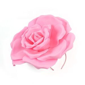 8298 Large Flower Fascinators Womens Derby Hat Wedding Prom Rose Fascinator